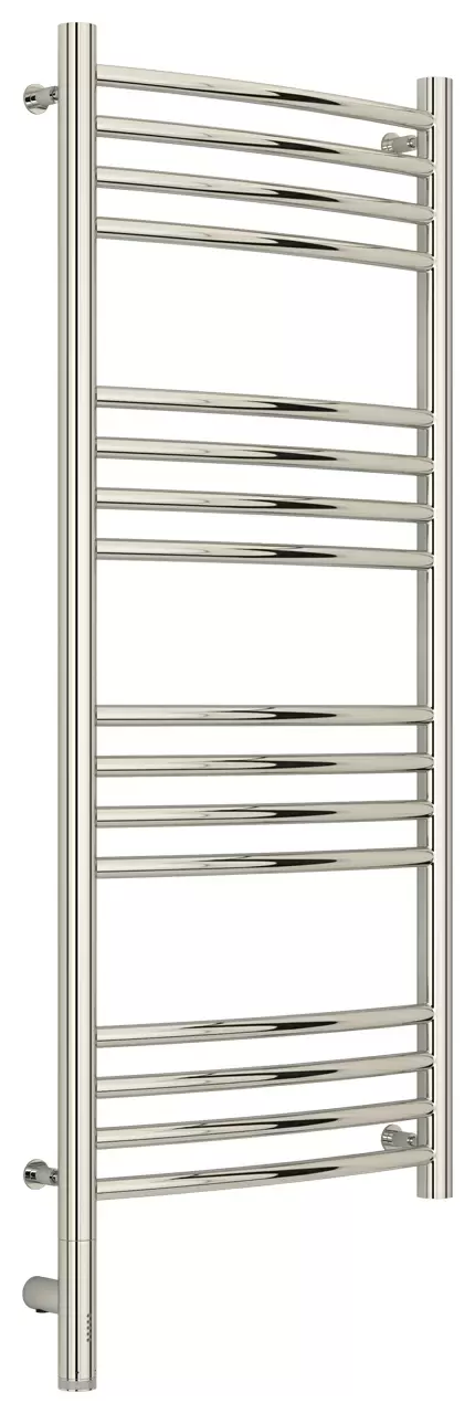 Полотенцесушитель электрический Сунержа Богема 3.0 выгнутая 1000х400  МЭМ левый Без покрытия