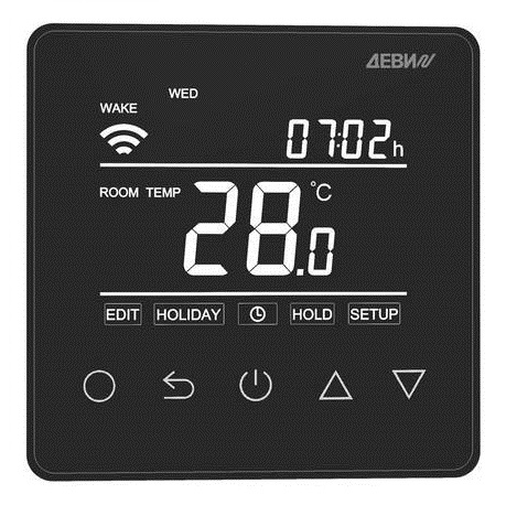 Терморегулятор ДЕВИ Prime Wi-Fi программируемый черный