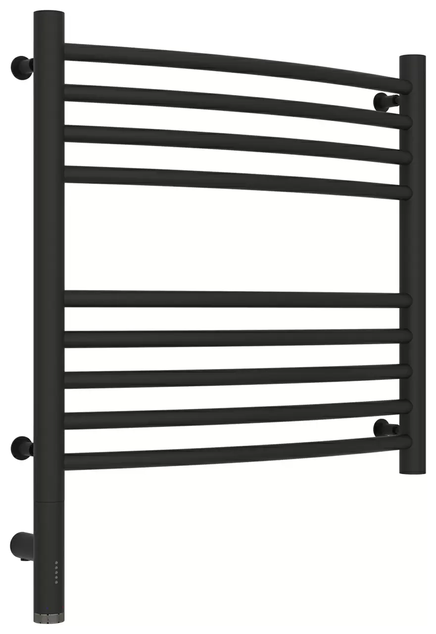 Полотенцесушитель электрический Сунержа Богема 3.0 выгнутая 500х500  МЭМ левый Тёмный титан муар