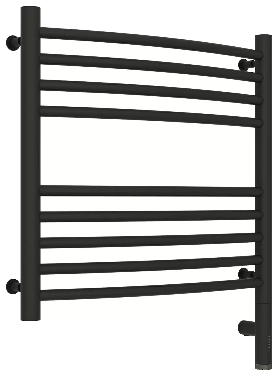 Полотенцесушитель электрический Сунержа Богема 3.0 выгнутая 500х500  МЭМ правый Тёмный титан муар