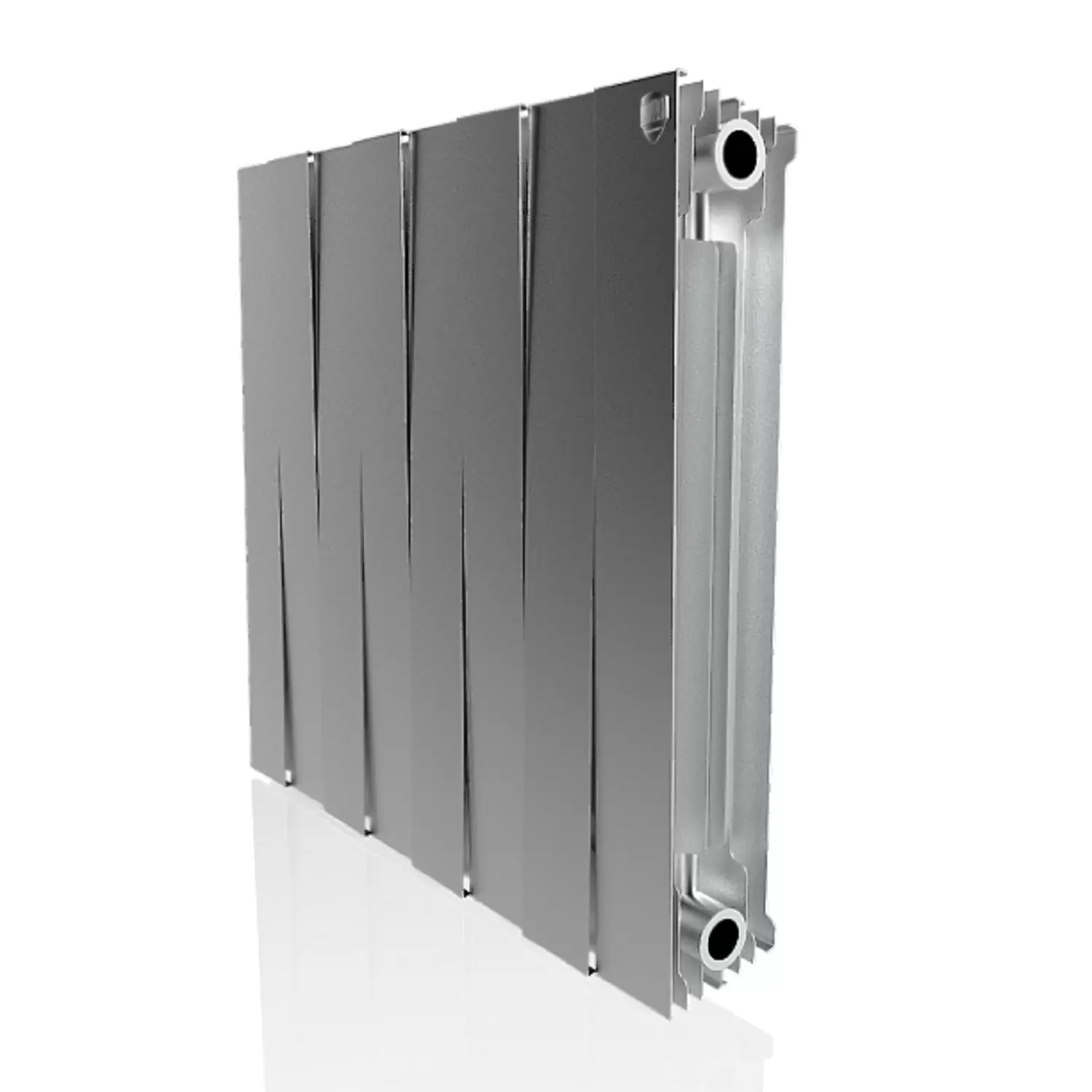 Радиатор биметаллический Royal Thermo PianoForte 500 /Silver Satin/ 8 секций