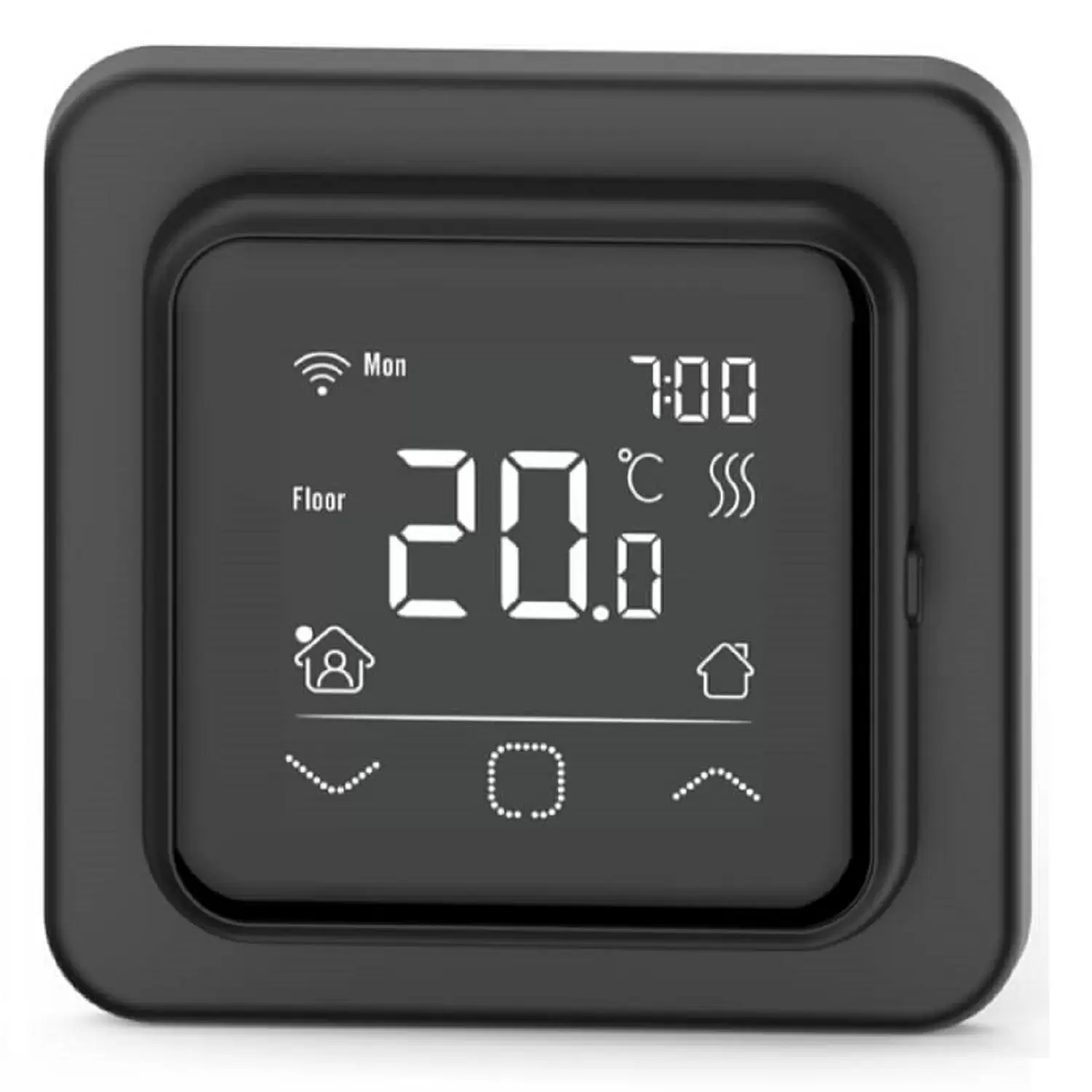 Терморегулятор IQ Watt программируемый с Wi-Fi сенсорный Smart Heat черный
