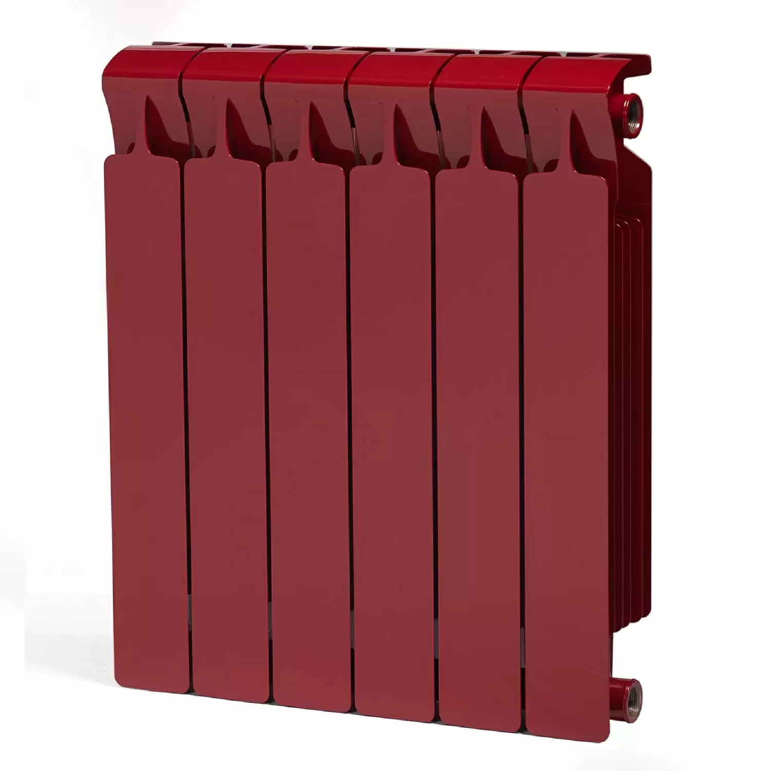 Радиатор биметаллический Rifar Monolit 500 Бордо / RAL 3011 / 4 секции