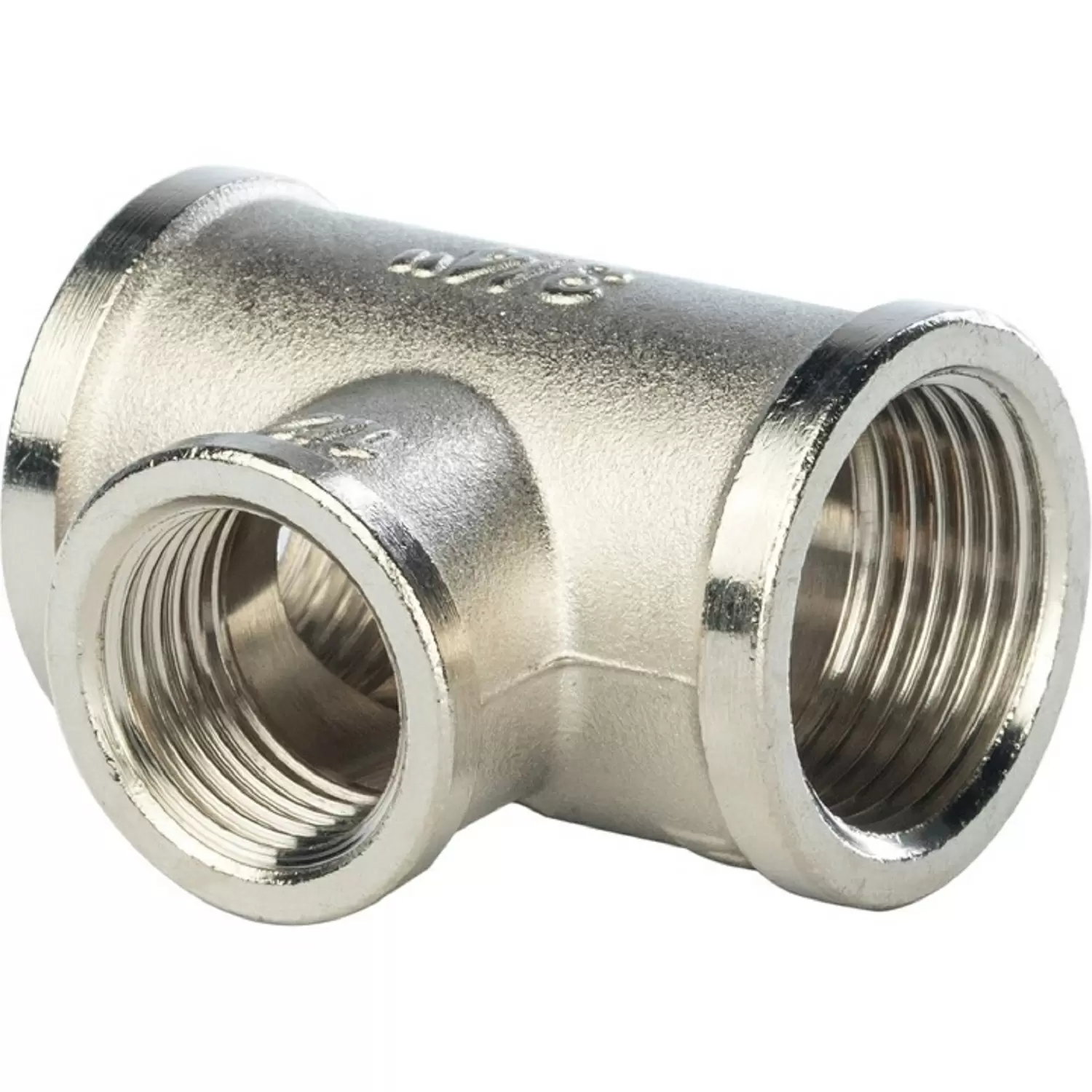 Stout тройник ВВ переходной никелированный 1"x1/2"x1"