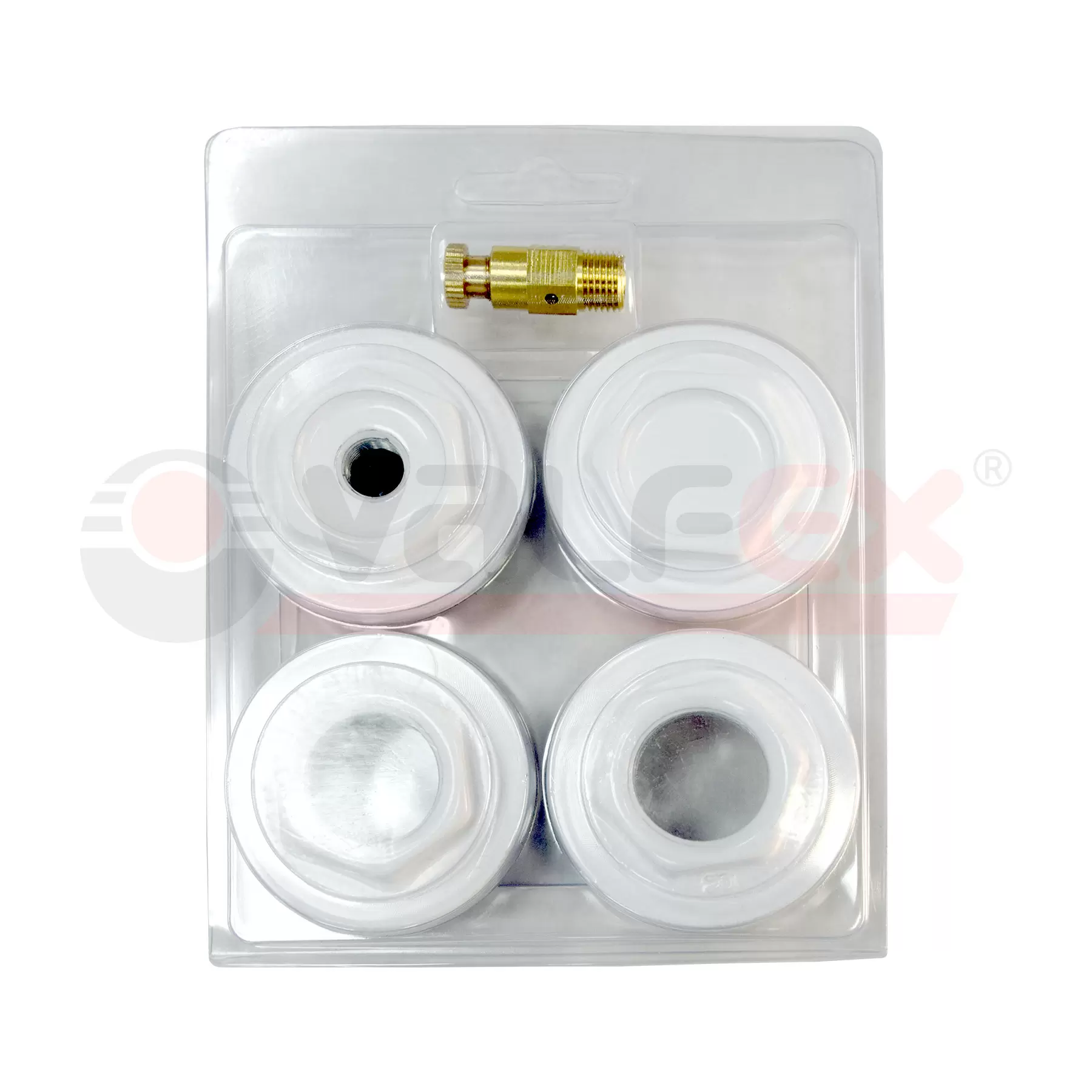 Монтажный комплект для чугунных радиаторов Valfex 1" х 3/4" белый