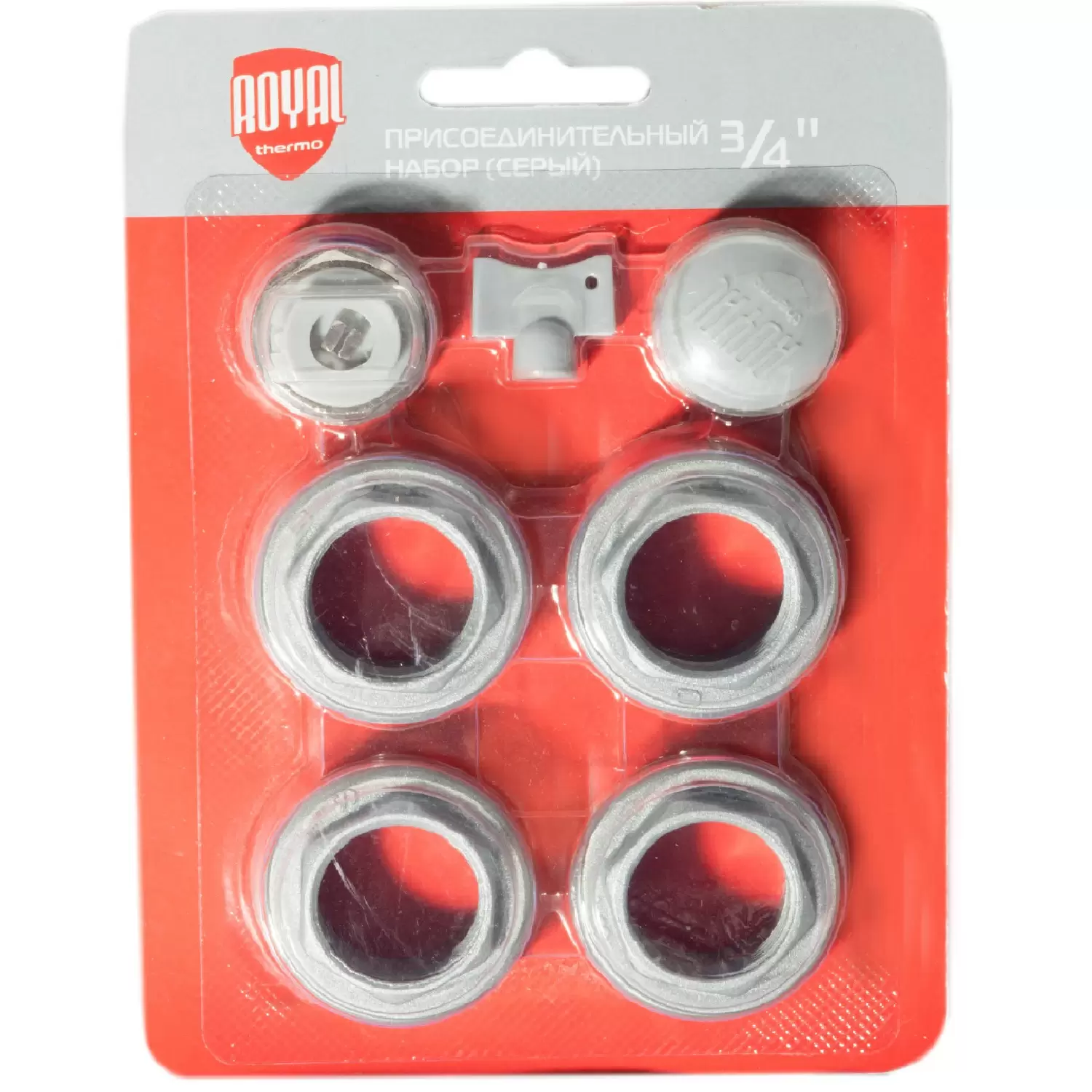 Монтажный комплект для радиатора Royal Thermo 3/4" серый