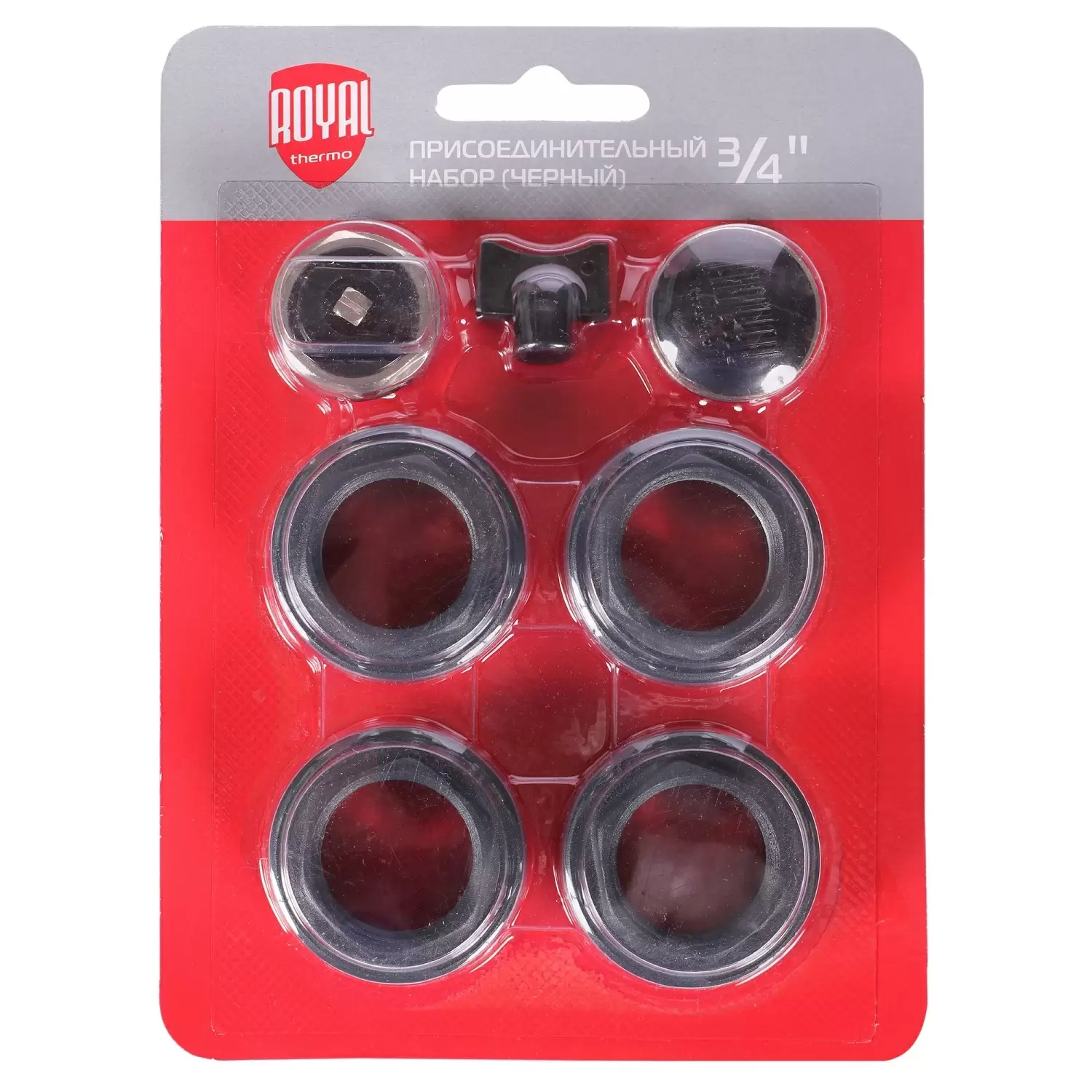 Монтажный комплект для радиатора Royal Thermo 3/4" черный