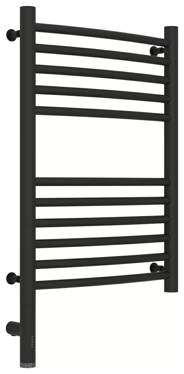 Полотенцесушитель электрический Сунержа Богема 3.0 выгнутая 600х400  МЭМ левый Тёмный титан муар