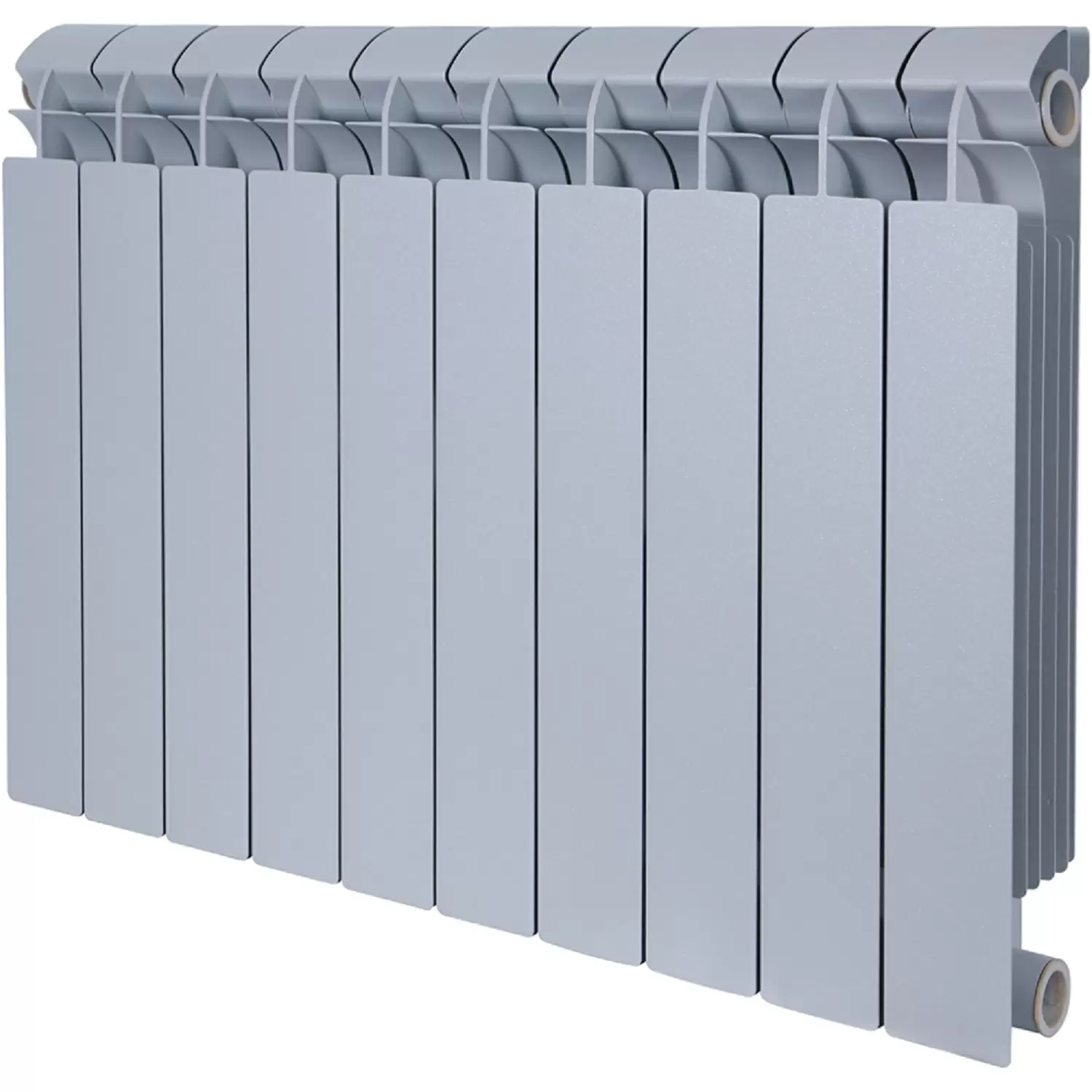 Радиатор биметаллический Global Style Plus 500 / grigio argento opaco / серый, 10 секций