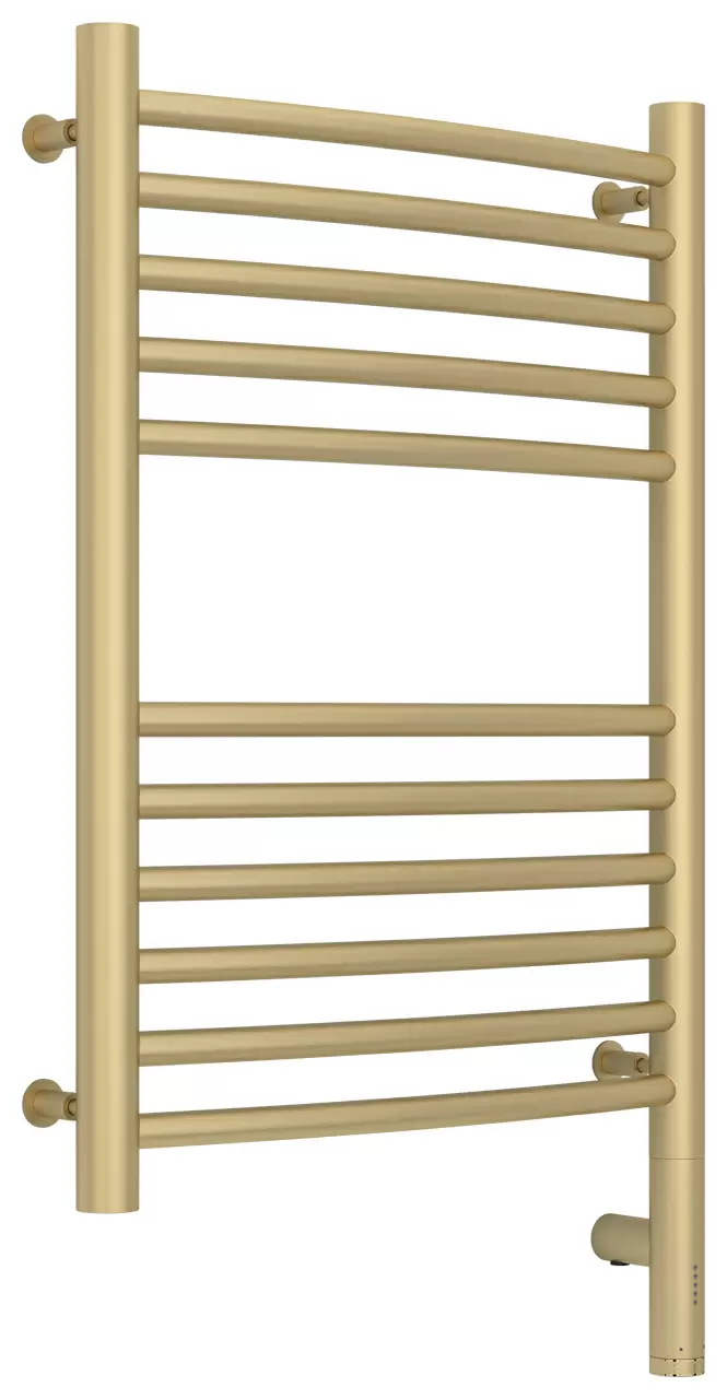 Полотенцесушитель электрический Сунержа Богема 3.0 выгнутая 600х400  МЭМ правый Матовая шампань