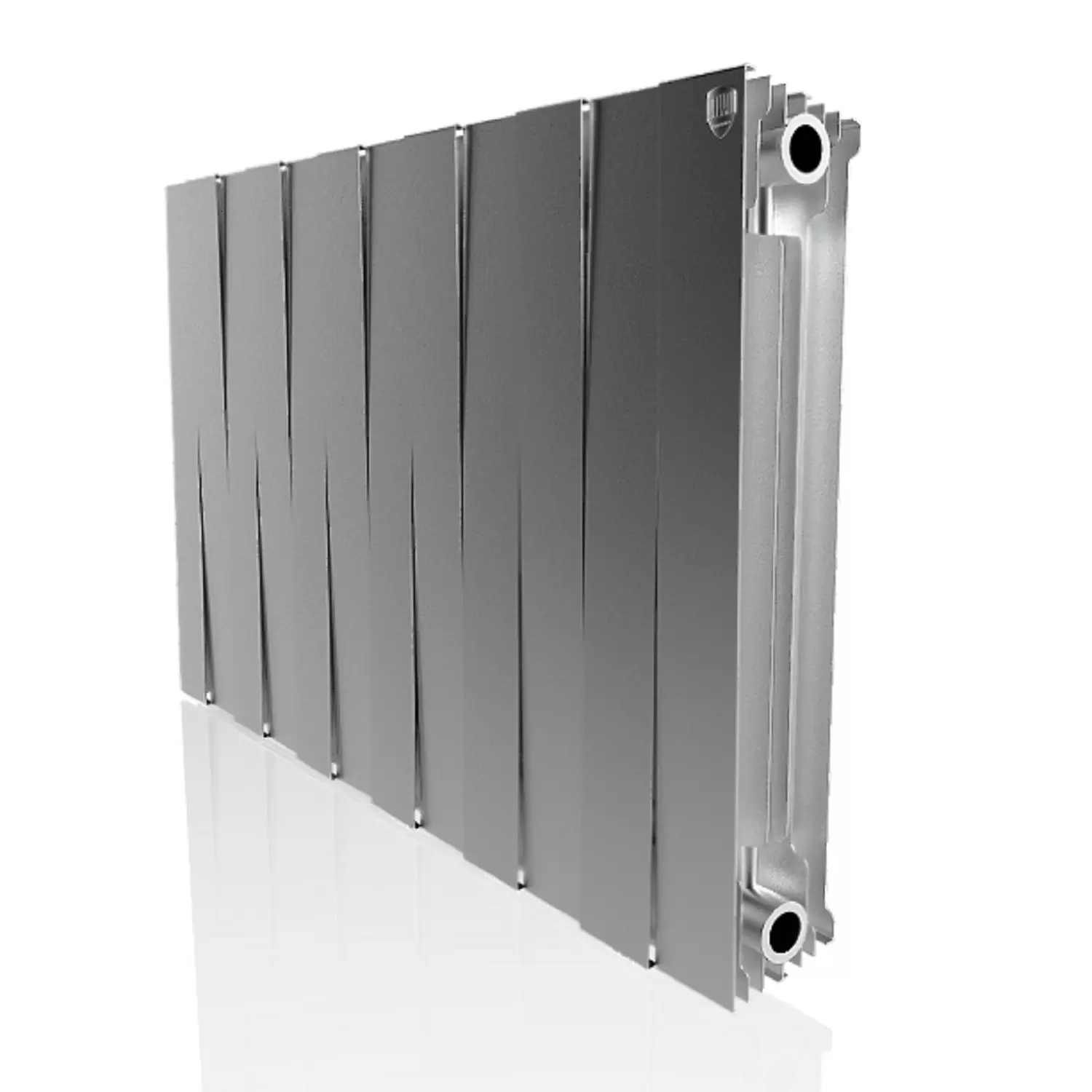 Радиатор биметаллический Royal Thermo PianoForte 500 /Silver Satin/ 12 секций