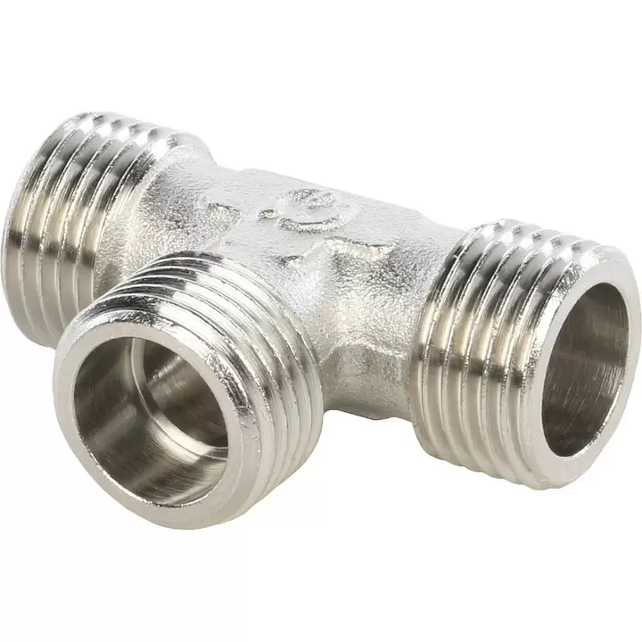 Stout тройник НН никелированный 1"x1"x1"