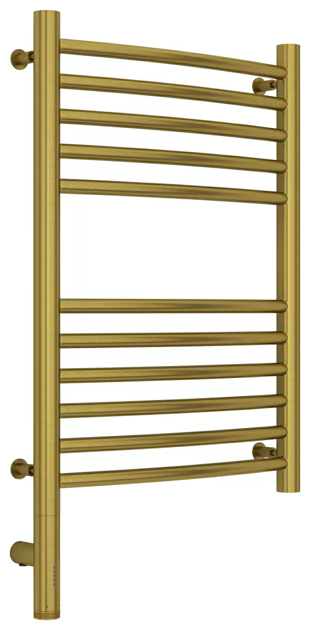 Полотенцесушитель электрический Сунержа Богема 3.0 выгнутая 600х400  МЭМ левый Состаренная латунь