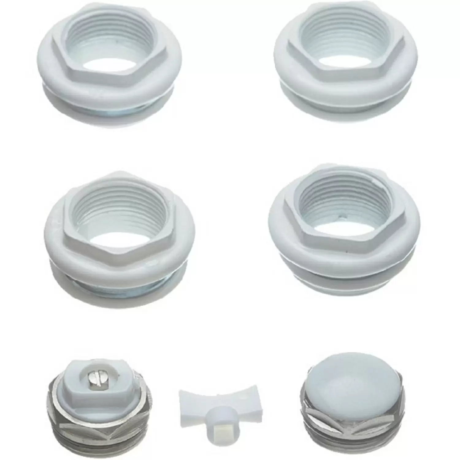 Монтажный комплект для радиатора Stout 1/2" белый