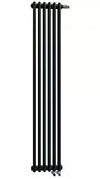Стальной трубчатый радиатор Zehnder Completto 2180/04 секций с нижней подводкой V001 1/2" чёрный RAL