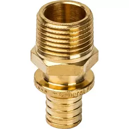 Переходник Stout с наружной резьбой 20xR 1/2" для труб из сшитого полиэтилена 