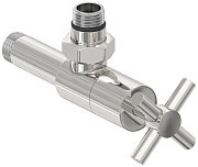 Вентиль Сунержа угловой (крест) G 1/2" НР х G 1/2" НР (Без покрытия)