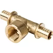 Тройник-переходник Stout с внутренней резьбой 16xR 1/2" для труб из сшитого полиэтилена 