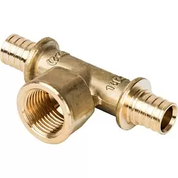 Тройник-переходник Stout с внутренней резьбой 16xR 1/2" для труб из сшитого полиэтилена 