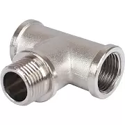 Stout тройник ВНВ никелированный 1"x1"x1"