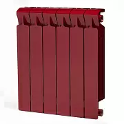 Радиатор биметаллический Rifar Monolit 500 Бордо / RAL 3011 / 10 секций