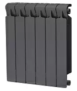 Радиатор биметаллический Rifar Monolit 500 Титан / RAL 7012 / 10 секций