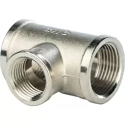 Stout тройник ВВ переходной никелированный 1"x1/2"x1"