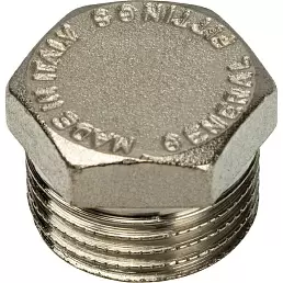 Stout заглушка НР никелированная 1/2"