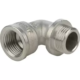 Stout угольник с упором НВ никелированный 1 1/2"