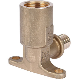 Угольник Stout настенный с длинным нарезным патрубком 16-Rp 1/2"
