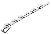 Зажим крепежный КМ/В1-6 белый RAL 9010