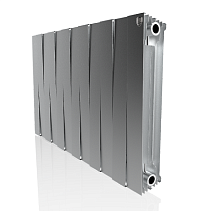 Радиатор биметаллический Royal Thermo PianoForte 500 /Silver Satin/ 12 секций