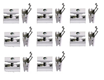 Комплект крепления Zehnder Set CVD 8xBH+CVD1, белый RAL 9016, 8 шт.