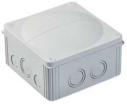 Коробка распределительная WISKA COMBI 1010/5 LG (140х140х82), IP 66/67, с клеммником, серая